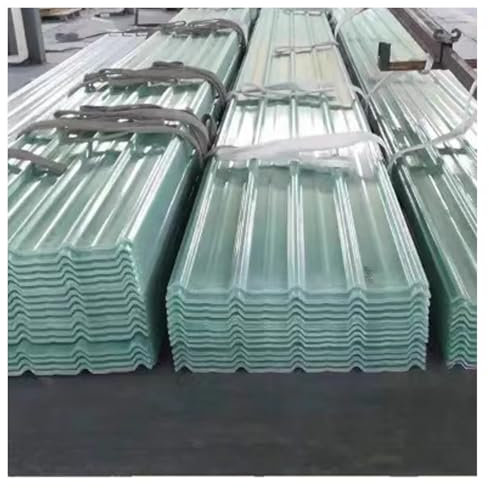 Panel de techo corrugado transparente para cobertizo de garaje, resistente a los rayos UV, material de cobertizo de invernadero, panel de revestimiento de techo FRP para toldo y balcón