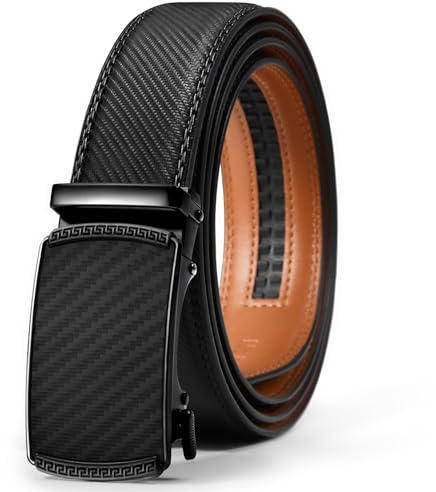 Vatan Men's Belt Leather Ratchet Belt for Men Dress Casual Every Day
