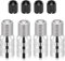 NHPY 4 Pcs Valvola di Estensione Tappo Valvole,Pneumatici Estensione Valvola,Prolunga valvola Adattatore per Monopattino,Per Xiaomi M365,M365 Pro Scooter, Con 4 cappuccio nero