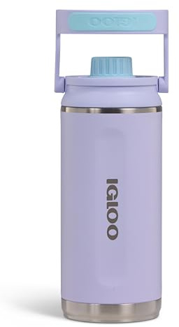 IGLOO Chug 36 Thermoflasche - isolierte Wasserflasche, Trinkflasche, Kohlensäure geeignet, Edelstahl-Flasche, 1000 ml, hält bis zu 48 Stunden kalt für Freizeit, Büro, Arbeit und Schule