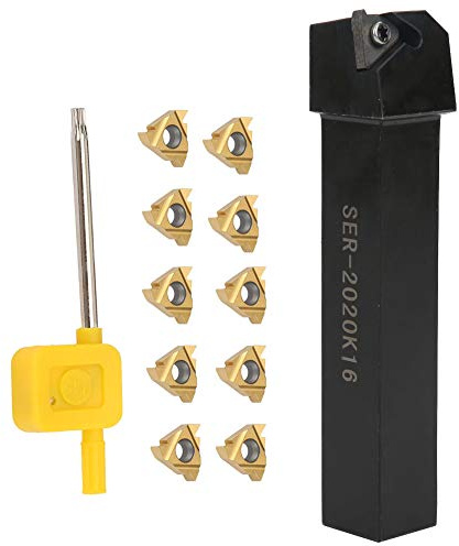 16er Ag60 Insert Blade Ser2020K16 Torna di Tornitura CNC Porta Utensile, Tolleranza Stretta e Prestazioni Non Corrispondenti, Elevata Resistenza della Presa, Taglio Rapido,