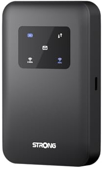 STRONG Mobiler WLAN Router mit SIM Steckplatz, 4G+ LTE CAT6 300 Mbit/s Download, WLAN AC900Mbit/s, Tragbarer WiFi Hotspot, Verbindet bis zu 16 Geräte, 2500 mAh Akku, USB-C Anschluss (MIFI900)
