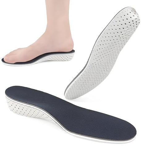 Solette Alzatacco 2 o 3 cm Traspiranti Antibatterico Supporto Black Memory Foam, Suolette Scarpe Plantari Plantare, Per Uomini E Donne EVA Sollevamento Tallone 35-44 (ALTEZZA 2 cm)