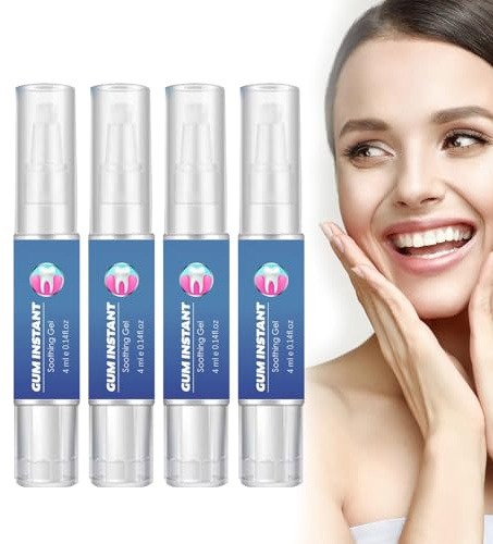 Gel FöR TandköTtsreparation, Tand- Och TandköTtsvåRd Med Whitening Essence-Penna - MunvåRdsgel FöR KäNsliga TäNder Och TandköTt Skyddande Gel, DjuprengöRing Och Frisk AndedräKt (4 PCS)