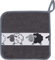 Kracht Topflappen Schafe, schwarz, Frottier 1 er, 100 % Baumwolle