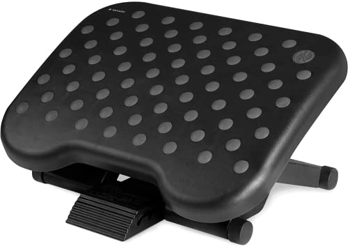 Navaris Fußstütze höhenverstellbar Büro Schreibtisch Fußablage - Fußauflage für Gaming Stuhl Bürostuhl Office Fußbank - Fußhocker neigbar