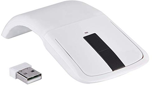 Garsent Ratón ARC Touch Inalámbrico Plegable, Flexible y Práctico, Diseño Ergonómico, Ideal para Juegos, Compatible con la Mayoría de PC, Portátiles y Televisores Inteligentes con (Mini