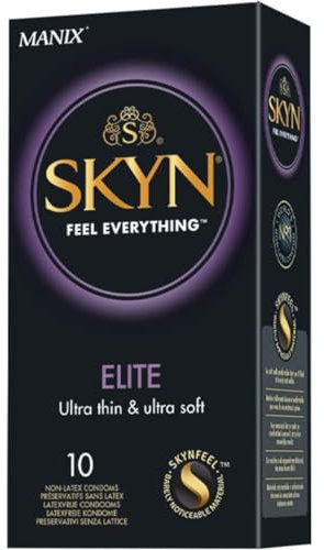 Skyn Elite Preservativi 10 Pezzi - Ultra Sottili,Senza Lattice,Massimo Comfort e Sensibilità