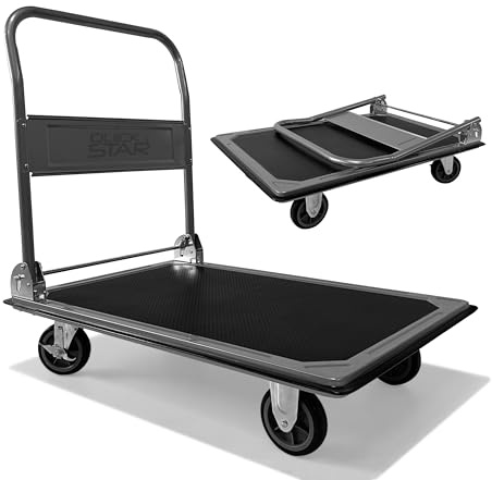 Carrito plegable para garaje, taller, hogar, sótano, plataforma, 90 x 60 cm, altura 86 cm