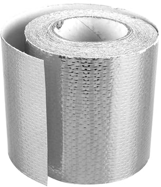 Nastro in alluminio resistente al calore, Nastro adesivo per tubi di scarico auto, 2 pollici Industriale con adesivo resistente, Sigillatura impermeabile con resistenza alle alte temperature, Riparazi