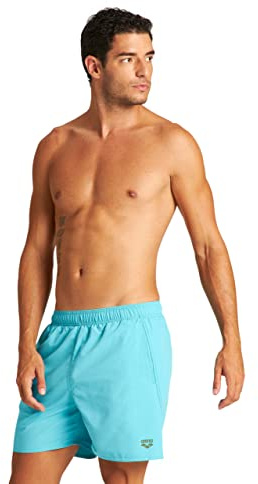 ARENA Fundamentals Costume Uomo Mare e Piscina, Costume da Bagno in Tessuto ad Asciugatura Rapida, Boxer Mare con Slip Interno in Rete e Tasche Laterali e Posteriore