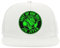 Shut Up and Roll Brasiliano Jiu Jitsu Demon Art 5 Pannello Snapback Visiera Piatto Cappello Baseball Cappello Bianco, bianco, Taglia unica