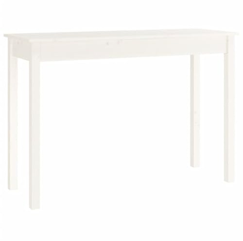 VidaXL Konsolbord vit 110x40x75 cm massiv furu