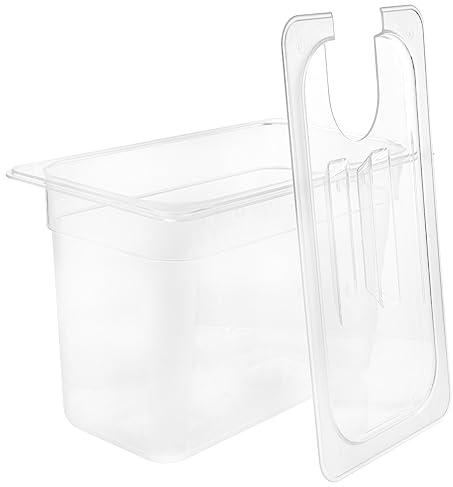 Luxshiny RéCipient De Cuisson Sous Vide 6L Avec Structure PerforéE, Conteneur Transparent RéSistant À La Pour Cuisson Lente À Basse TempéRature