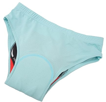 Tbest Short de Vélo rembourré pour Homme, sous-vêtement de Cyclisme rembourré en Silicone Respirant à Séchage Rapide élastique pour Vélo d'été, Bleu Clair (3XL)