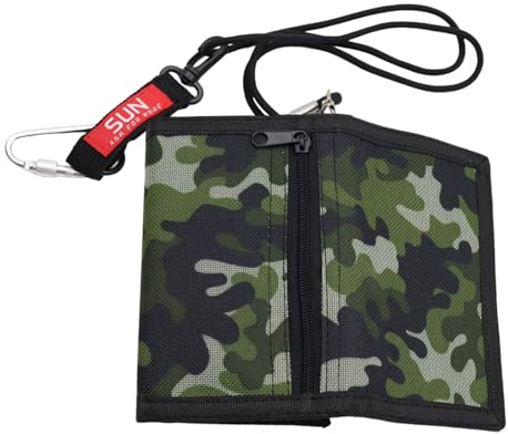 MIPIACE Geldbeutel Jungen Geldbeutel Kinder Slim mit Kette Clip Geldbörse Kinder Jungen Portmonee Kinders Jungens Faltbare Kindergeldbeutel Jungs Dreifache Wallet für Herren Teenager Kind (Tarngrün)