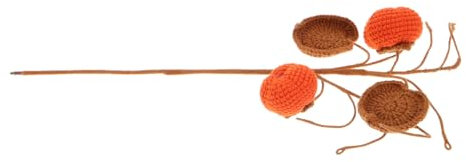 Garneck Häkelpflanze Für Blumensträuße Häkelblumen Für Wohnzimmerdeko Blumenhäkeln Für Blumenarrangement Blumen Aus Garn Für Hochzeit Häkel-kakiblüte Für Schulabschluss