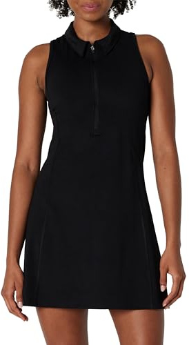 Amazon Essentials Vestido de Tenis Deportivo FormFlex, Largo y Suave Mujer, Negro, XXL