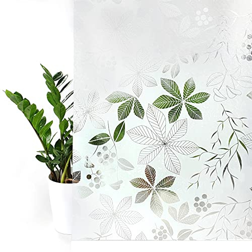 DecoMeister Lámina Adhesiva para Ventanas Vinilo Autoadhesivo Sin Pegamento para Cristales Película Estática para Cocina Papel Decorativo para Mampara Proteccion de Privacidad En Rollo 45 x 200 cm