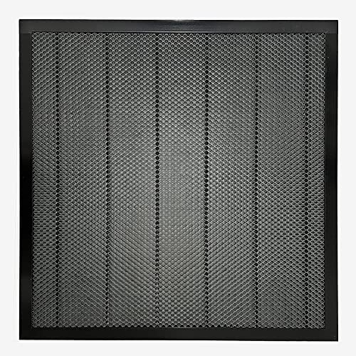 XLNT TECH Mesa de trabajo de panal láser (400 mm x 400 mm x 22 mm), aluminio negro