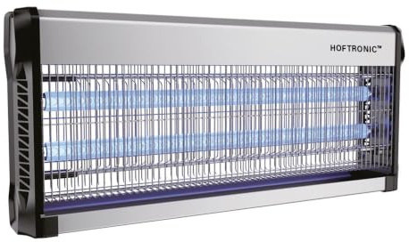 HOFTRONIC - Elektrisk Insektsfälla - 40 Watt - 4200 Volt - Lämplig för 150 m² - Inkl. Euro-plugg - Högspänning