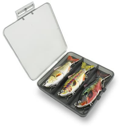 ODS Wobbler Kunstköder Set 3-Gelenkartige Langsam Sinkende Angelköder zum Angeln auf Zander Hecht Forellen (3pcs-01)