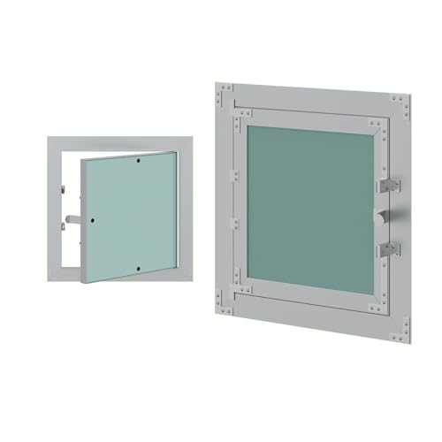 HAGO24 Revisionsklappe 20x20 cm I Hochwertige Revisionstür aus Aluminium & Gipskarton I Robuste Stromkasten Verkleidung I Wartungsklappe für Wartungen, Reinigung & Zugang zu Leitungen