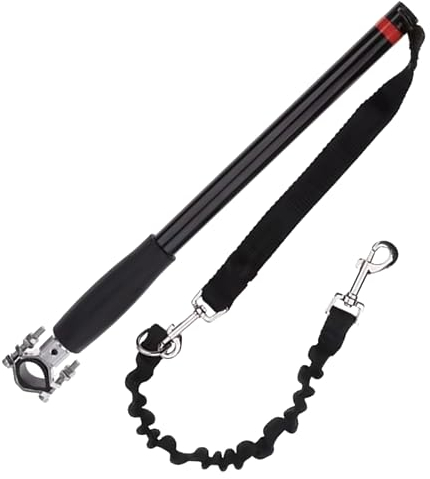 Fahrradleine für Hunde, einziehbare Fahrrad-Hundeleine mit Schnellverschluss, Sicherheits-Hundeleine, geeignet für Outdoor-Übungen, Hunde-Spaziergänge, einfache Installation