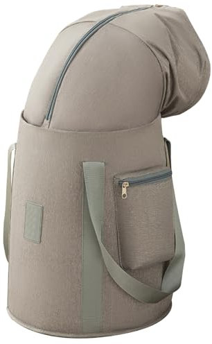 Dbvnnsy Portable Foot SPA Bath, Collapsible Insulated Foot Portable Bathtub Adult Folding Waterproof Foot Soaking Tub 5-layer Thick Pedicure Bowl for Travel, Camping Grey