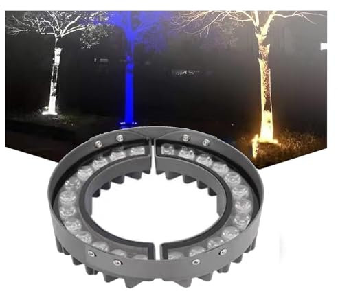 Anneau Lumineux LED Pour Câlin D'arbre - Éclairage D'arbre Coloré De Jardin Extérieur Étanche De 12 W, Projecteur LED 111-240 V, Projecteur D'arbre Extérieur En Aluminium Moulé Sous Pression(RGB)