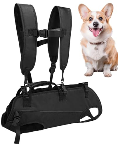 Imbracatura per cani | Imbracatura portatile regolabile orizzontale per cani - Abbigliamento multifunzionale per animali domestici e accessori per viaggi, escursionismo, ciclismo, urgenza, sport