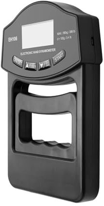 Medidor de fuerza de agarre, dinamómetro digital de 180 kg, pantalla LCD USB, ejercitador de mano for fortalecer Medición de unidades múltiples