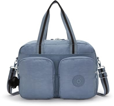 Kipling Defea Extra Large Weekender Duffle Bag, Blue Stone, 17.25''L x 12.5''H x 8.25''D