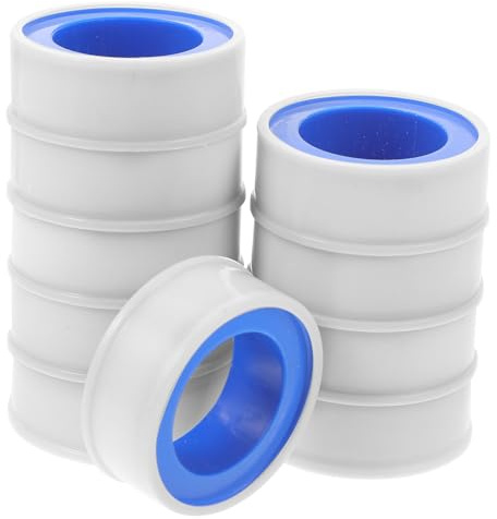 COLLBATH 10 Nastro Sigillante Ptfe per Idraulica Resistenti Perdite e Umidità per Tubi Rubinetti Valvole Nastro Riparazione Tenuta Ermetica per Cucina Bagno Camper