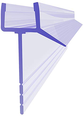 SONNI Guarnizione Doccia Sottoporta, Guarnizione per Doccia 70 cm Guarnizione di Ricambio per 7 mm / 8 mm Spessore Vetro Guarnizione in Gomma Guarnizione per Doccia in PVC con Deflettore d'acqua