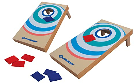 Schildkröt Cornhole Set, Bean Bag Set aus FSC zertifiziertem MDF-Holz, Komplettset mit 2 Cornhole Boards (je 52 x 30 x 14cm) und 8 Sandsäckchen, Wurfspiel für Indoor und Outdoor, 970317