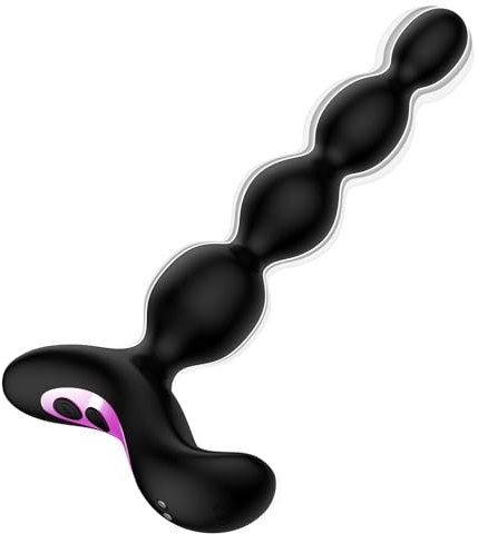 Shkanla Analvibrator Analplug Vibratoren, Silikon Analkugeln Vibrator mit 10 Vibrationmodi, Analvibratoren Buttplug G-Punkt Prostata Stimulator Massagegerät, Sexspielzeug Für Paare Frauen Männer