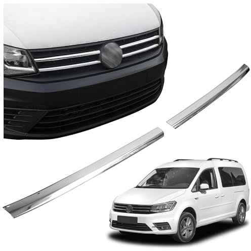 CHROMEMASTER | Compatible con VW Caddy 2015-2020 | Molduras del Radiador Delantero; Rejillas para el Coche; Acero inoxidable Pulido | Nuevo, Atractivo Aspecto del Vehículo