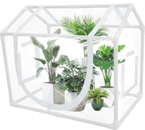 Mini serre en PVC transparent pour intérieur et extérieur, protection des plantes (60 x 40 x 50 cm)