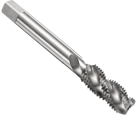 QUARKZMAN Machos De Roscar Espiral M12 x 1.5 H2 Métrico Para Roscado De Máquina, Herramienta De Roscado Sin Revestir, Acero Rápido M2 (HSS)