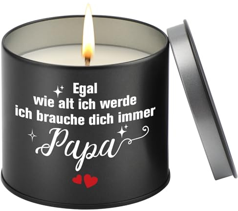 PRSTENLY Geschenke für Papa, Geburtstagsgeschenk für Papa 9oz Duftkerze von Tochter Sohn, Vater Geschenk Geburtstag, Geschenke zum Vatertag Weihnacht Valentinstag