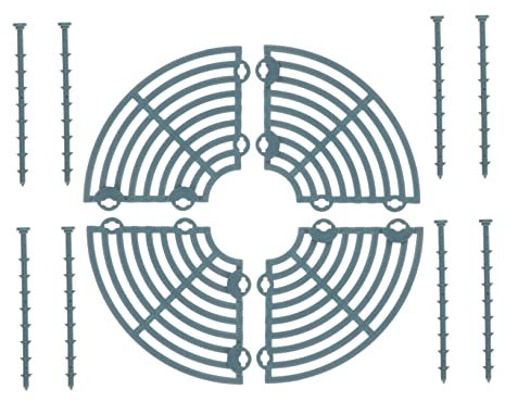 FONDOTIN Copertura del Vaso di Fiori Copertura della griglia del Vaso di Fiori all'aperto Terreno di Vaso pianta Protezioni per vasi di Fiori Protezione per vasi da Giardino plastica Verde