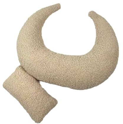 Almohada suave y cómoda para recién nacidos, con forma de luna, para sesiones de fotos de bebé