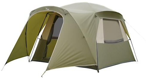 Vidalido 3-4 Person Tent with 1 Mesh Door and 2 Large Mesh Window, Double Layer Waterproof Portable Family Cabin Tent, 4 Person Tents for Outdoor Camping Hiking