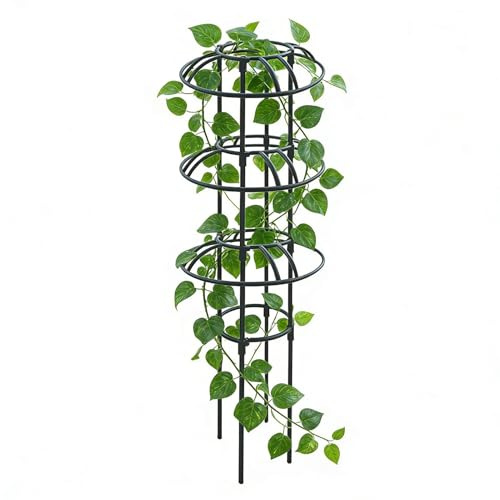 Enrejado para Plantas Trepadoras | Resistente y antioxidante - Enrejado Obelisco para Plantas - para Clemátides, Rosas, Flores, Frutas, Hortalizas, Interior, Exterior, Invernadero