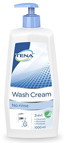 Tena Wash Cream (Pump) - 1 Litre Dispenser - Pack of 3
