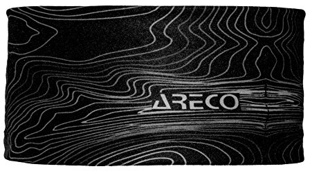 Areco Erwachsene Soft Band'18 Stirnband, Schwarz/Grau, One Size