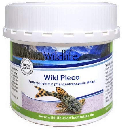 WILDLIFE Wild Pleco Natürliche Futterpellets für Pflanzenfressende Welse, 140 g