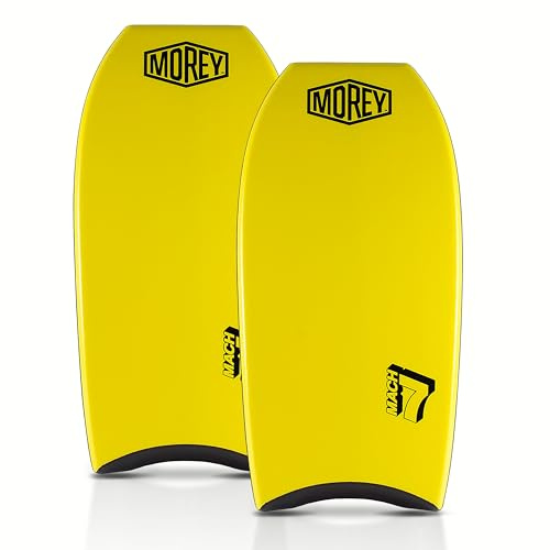 MOREY® Boogie Board Mach 7, Pro Bodyboard; Body Boards for Beach, Embedded Rod for Durability, Engineered with HDPE Slick Bottom for Speed. 2 Pack (42)