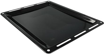 vhbw bakplåt kompatibel med Zanker KOUxxxxxx ugnsserie | 42,2 x 37,6 x 2 cm, emaljerad, non-stick belagd, diskmaskinssäker, reptålig